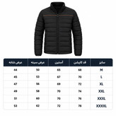 کاپشن مردانه مدل گرم لایت کد 7755059 رنگ مشکی
